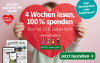 4 Wochen Tageszeitung lesen für nur 10€, 100% spenden. Haspa verdoppelt Ihre Spende für wohltätigen Zweck. Jetzt bestellen!